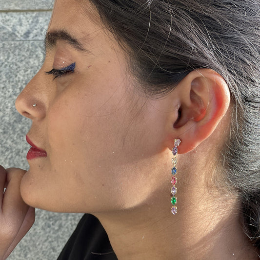 Multicolour Line Earrings