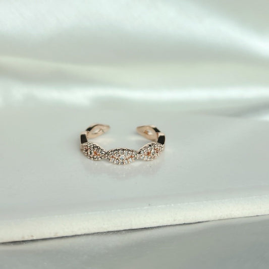 Minimal Evil Eye Ring