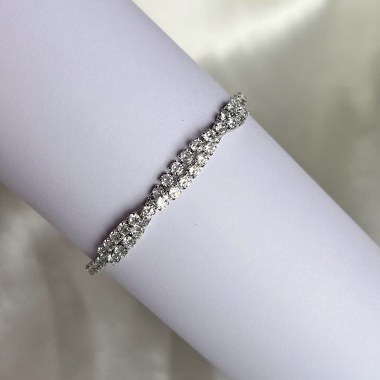 Entwined Drawstring Tennis Bracelet