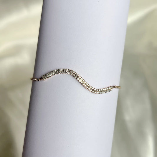 Wave After Wave Drawstring Bracelet