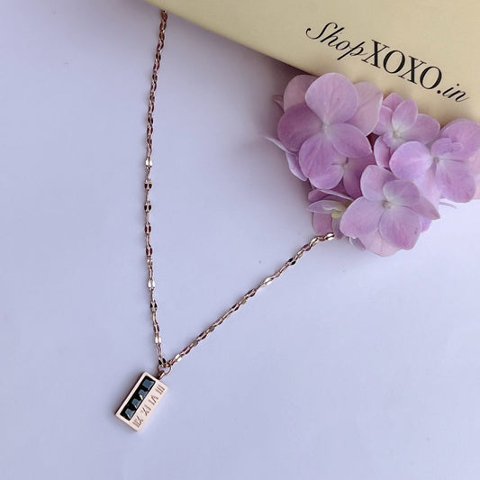 Roman Tag Necklace
