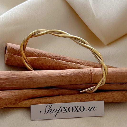 Gold Twisted Chic Cuff