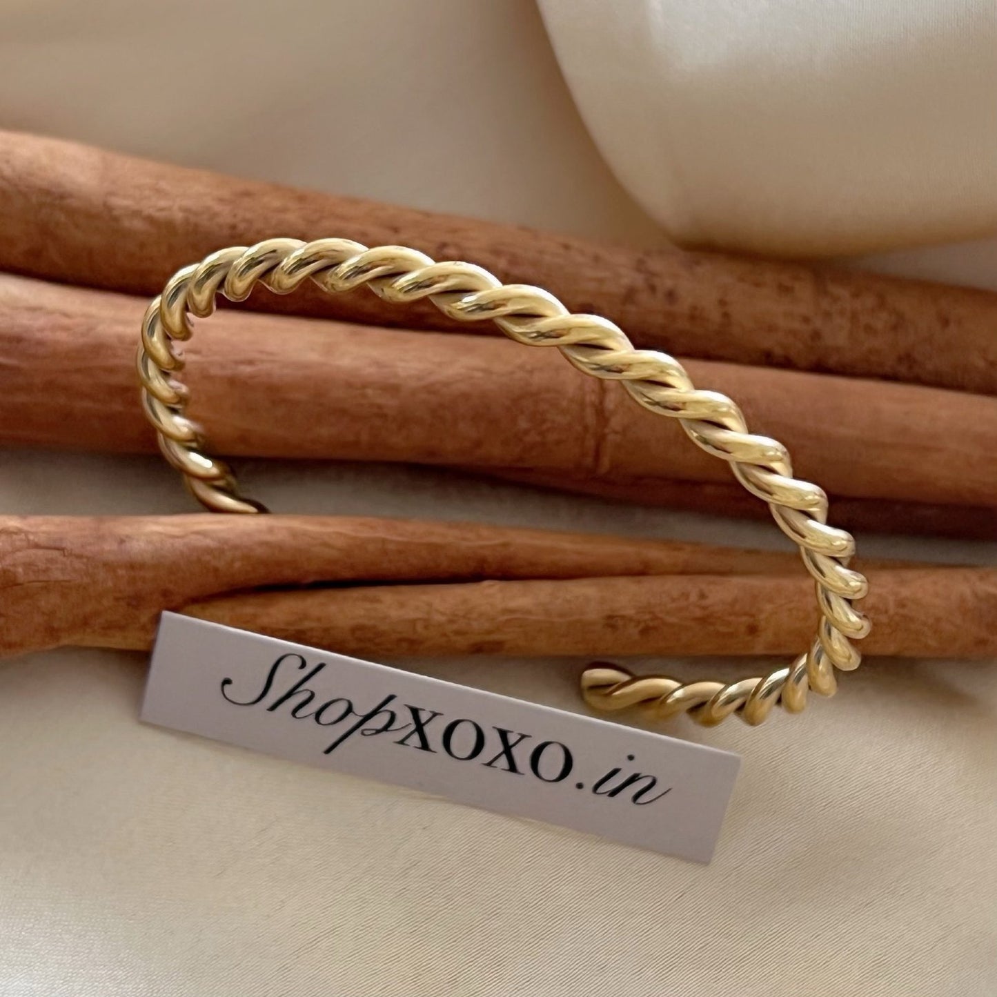 Gold Swirl Embrace Cuff