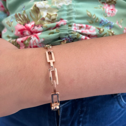 Classic Rose Link Stack Band