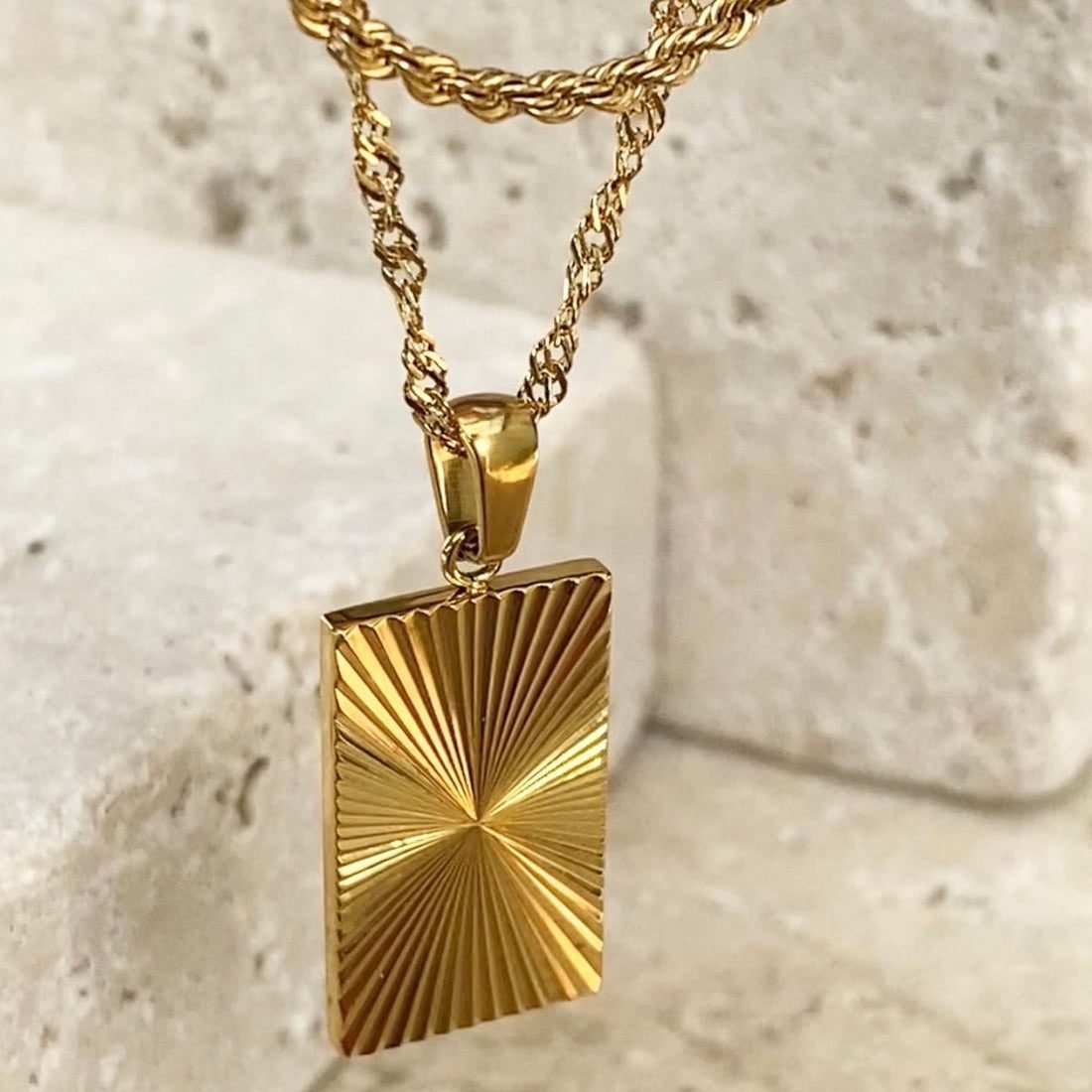 Gold Sunbeam Necklace