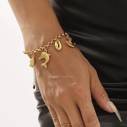 Beach Please Charm Bracelet
