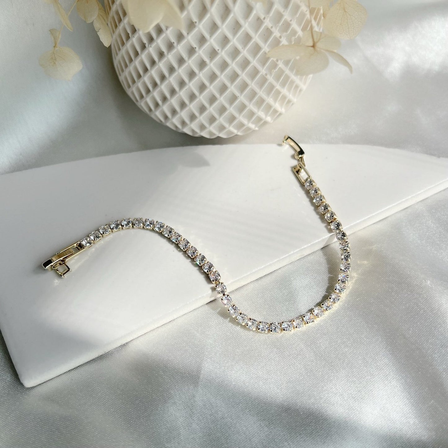 Gold Tennis Bracelet