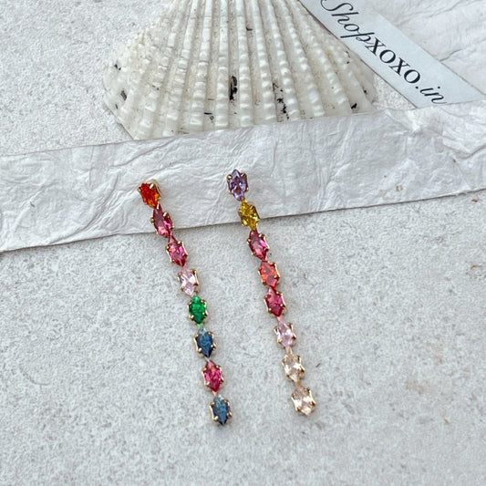 Multicolour Line Earrings