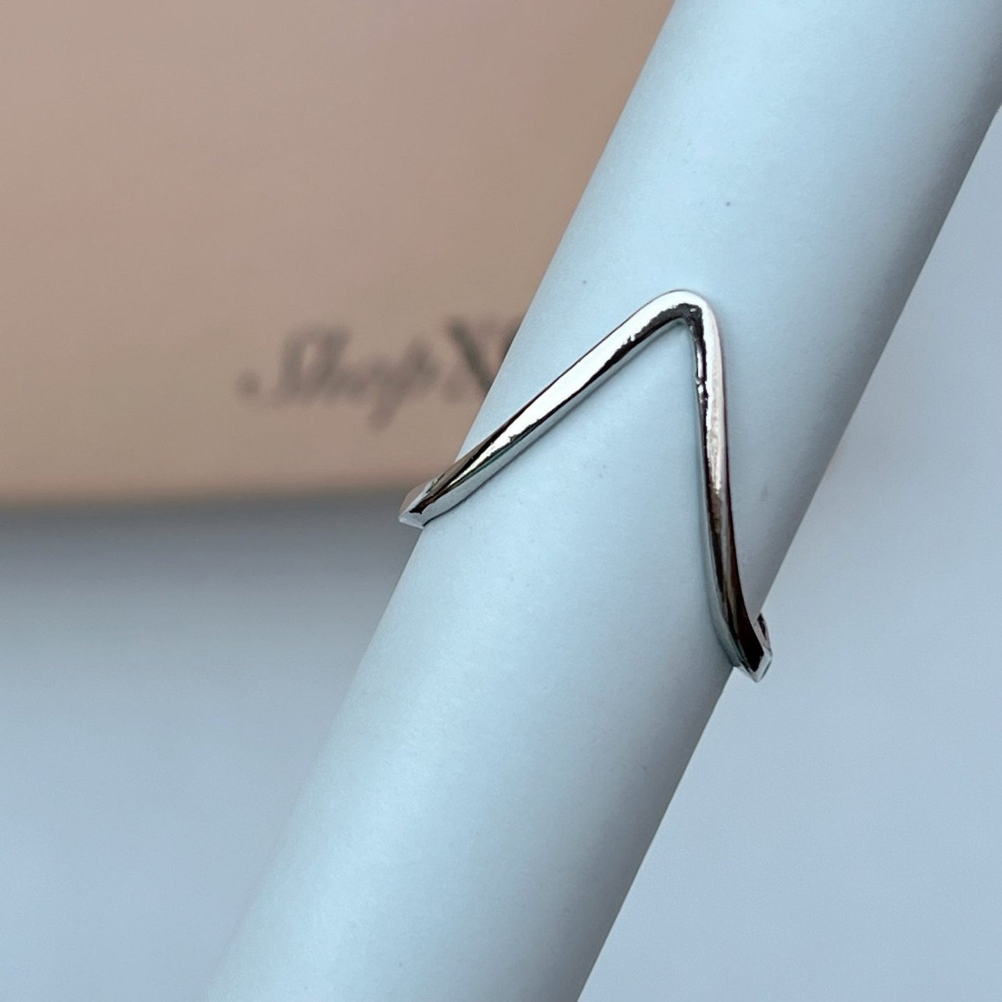 Reversible V Silver Ring