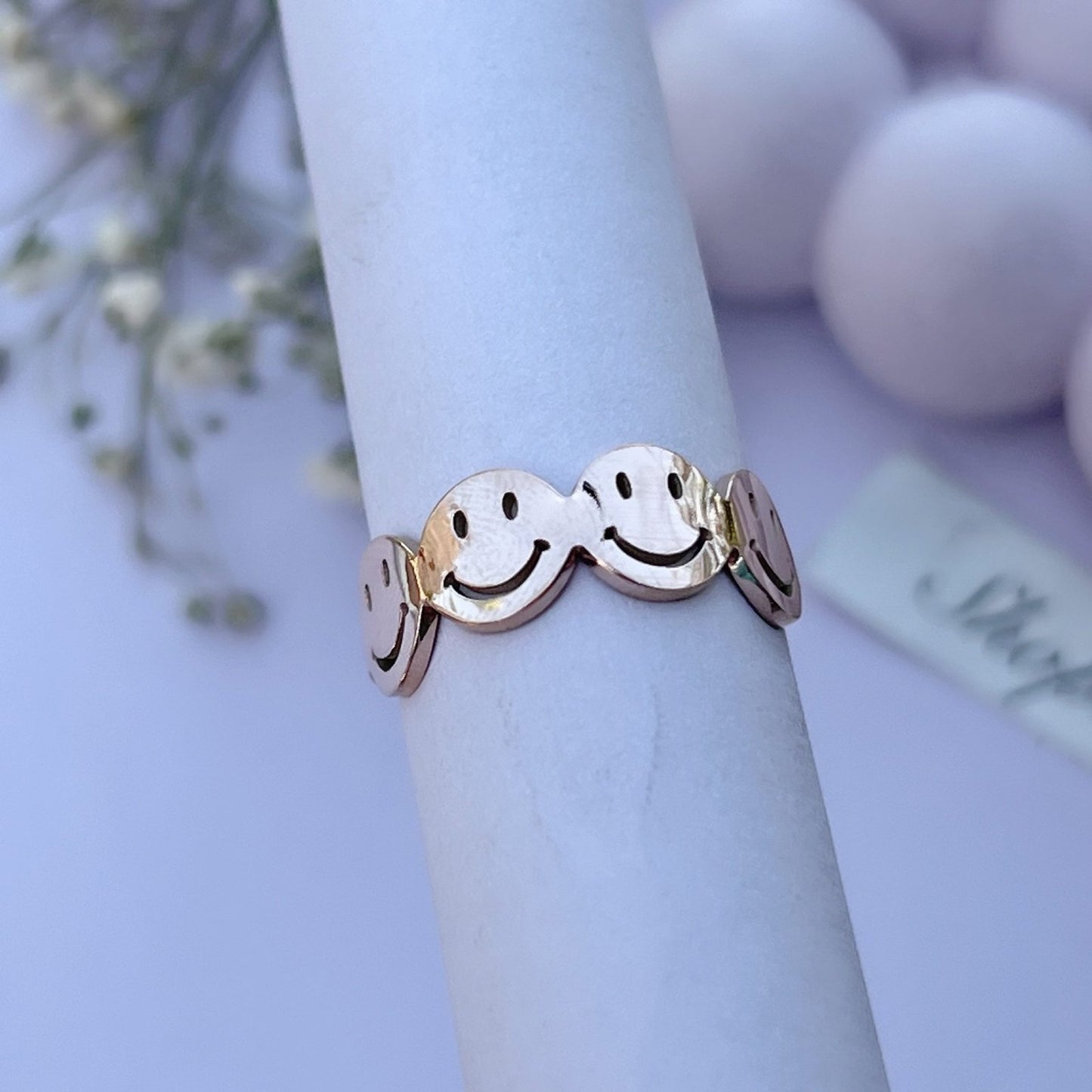 Rose Smiley Ring