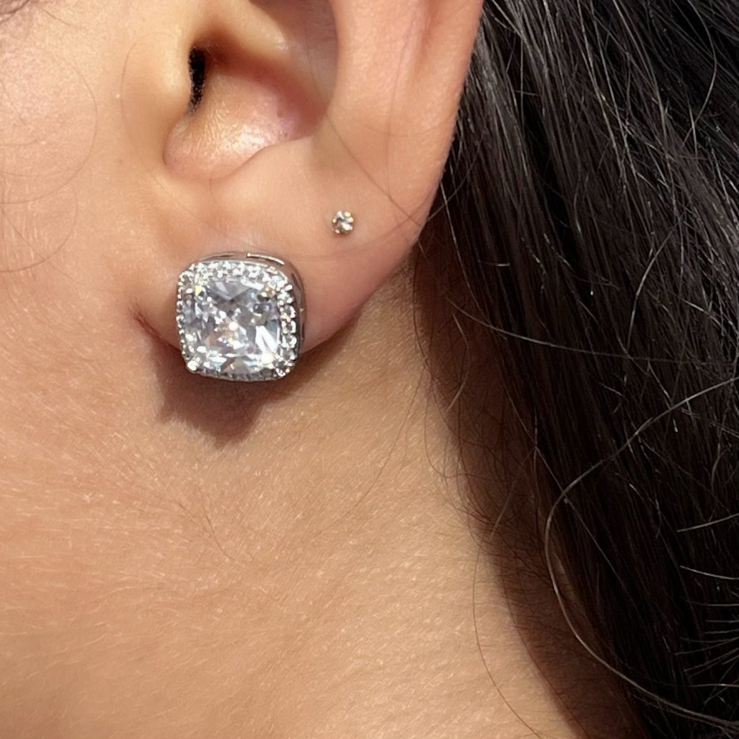 Square Diamanté Luxe Studs
