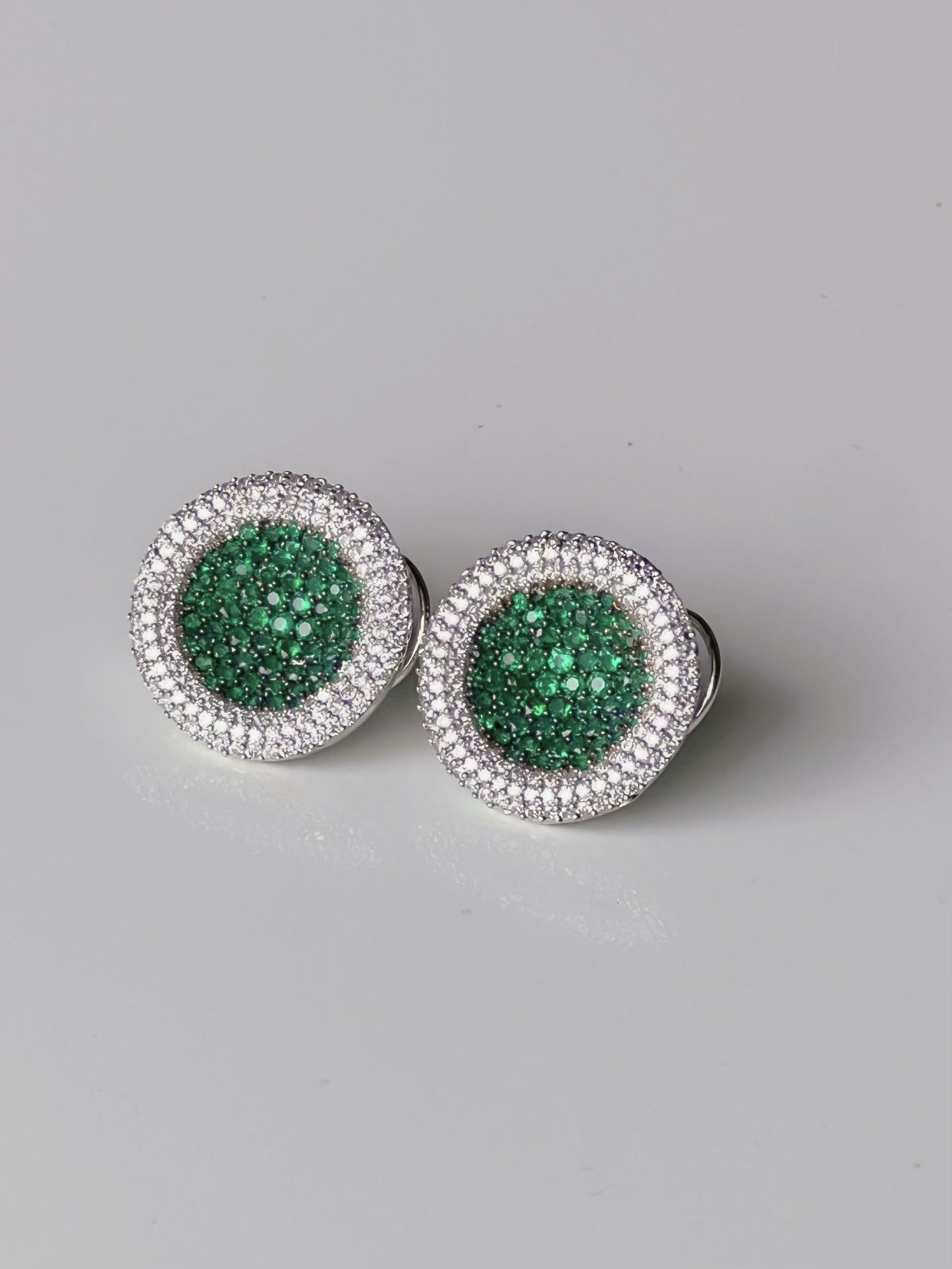 Green Luxe Cocktail Earrings