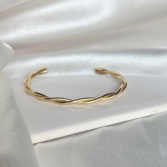 Gold Twisted Chic Cuff