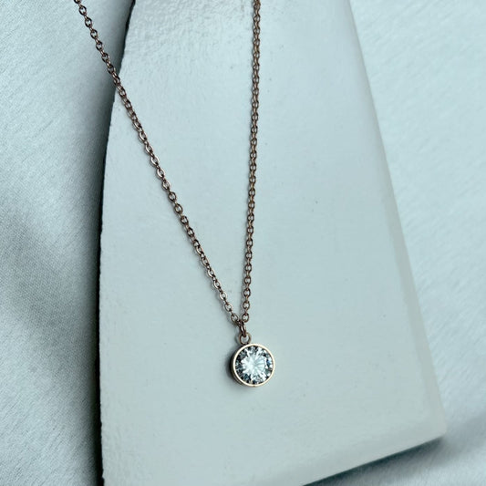 Everyday Rose Bling Necklace
