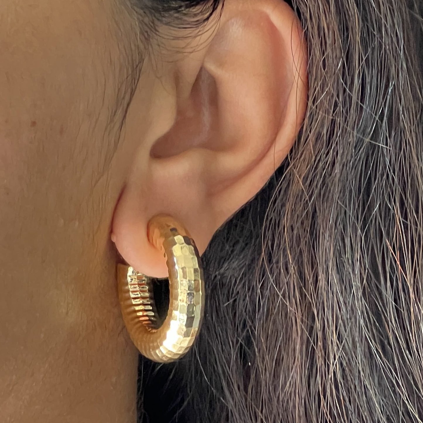 Chunky Gold Hoops