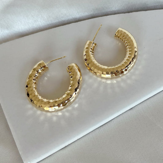 Chunky Gold Hoops