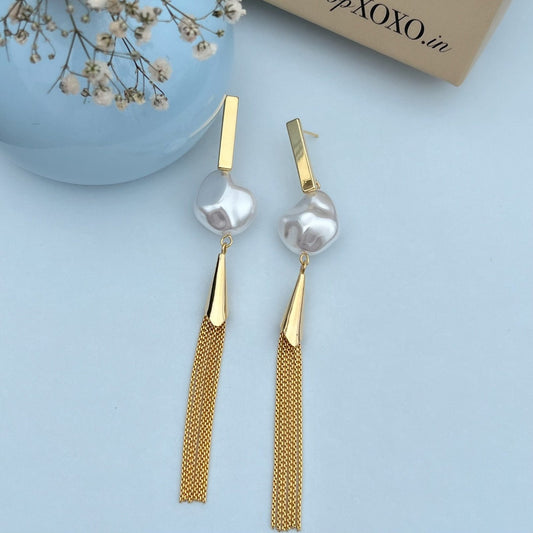 Amyra Tassel Long Earrings