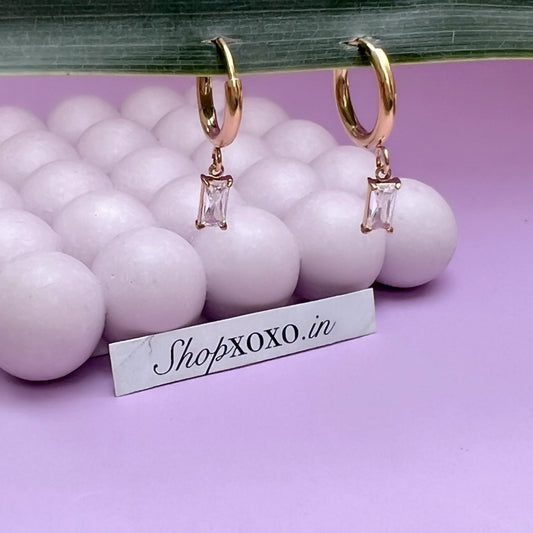 Stella White Earrings