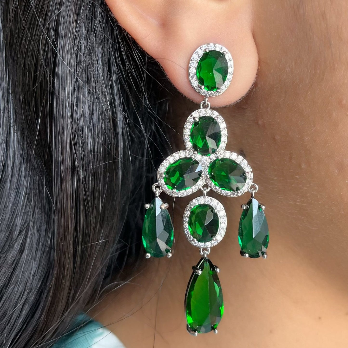 Anya Green Luxe Earrings