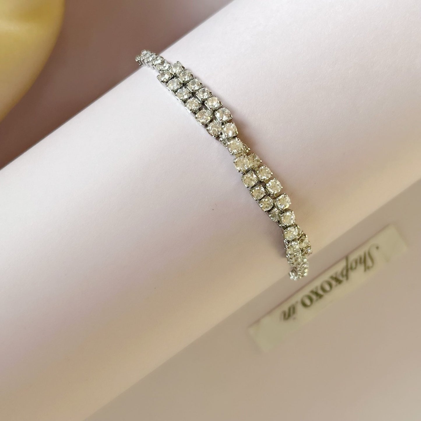Entwined Drawstring Tennis Bracelet