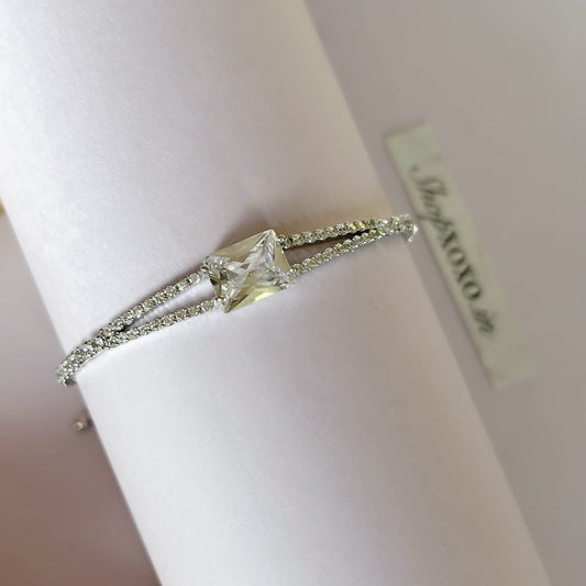 Camilla White Drawstring Bracelet