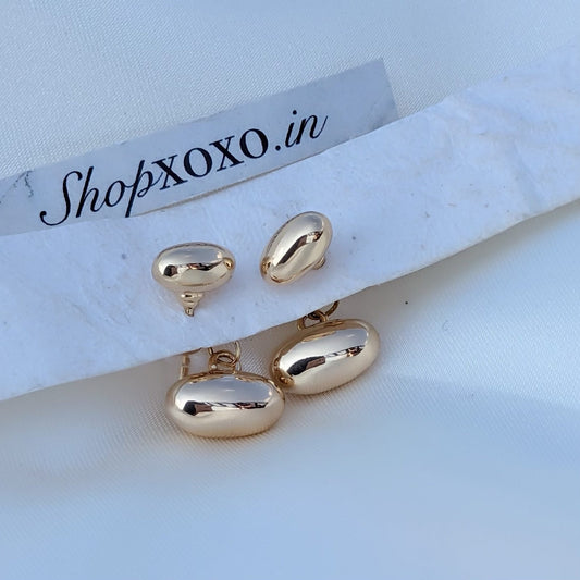 Floating Pebble 4 in 1 Earrings