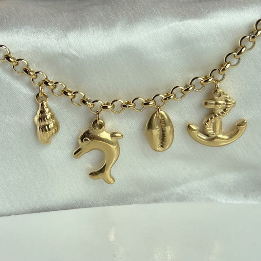 Beach Please Charm Bracelet