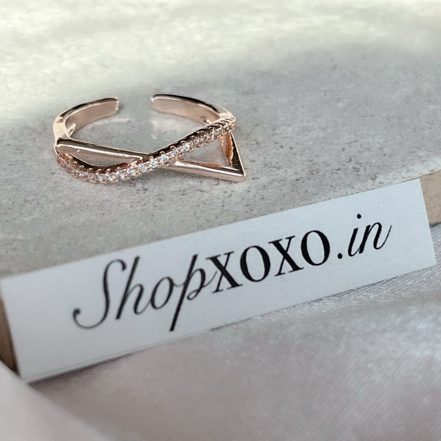 Rose Infinity Ring