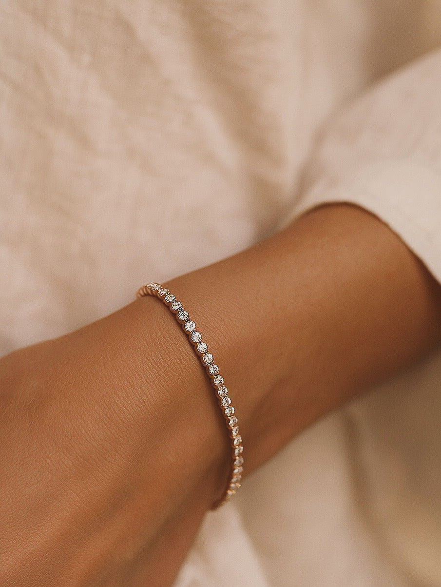 Micro Diamonds Tennis Bracelet