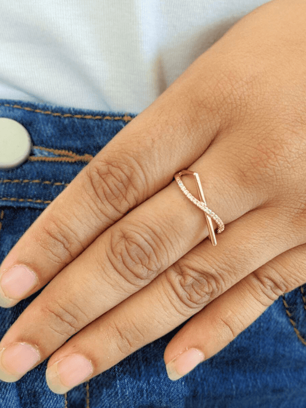 Rose Infinity Ring