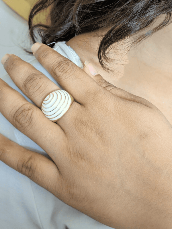 Shell Yeah White Ring