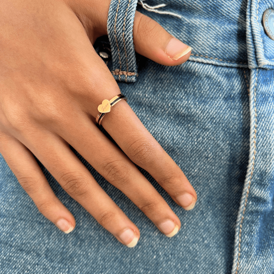 Heart Rose Ring