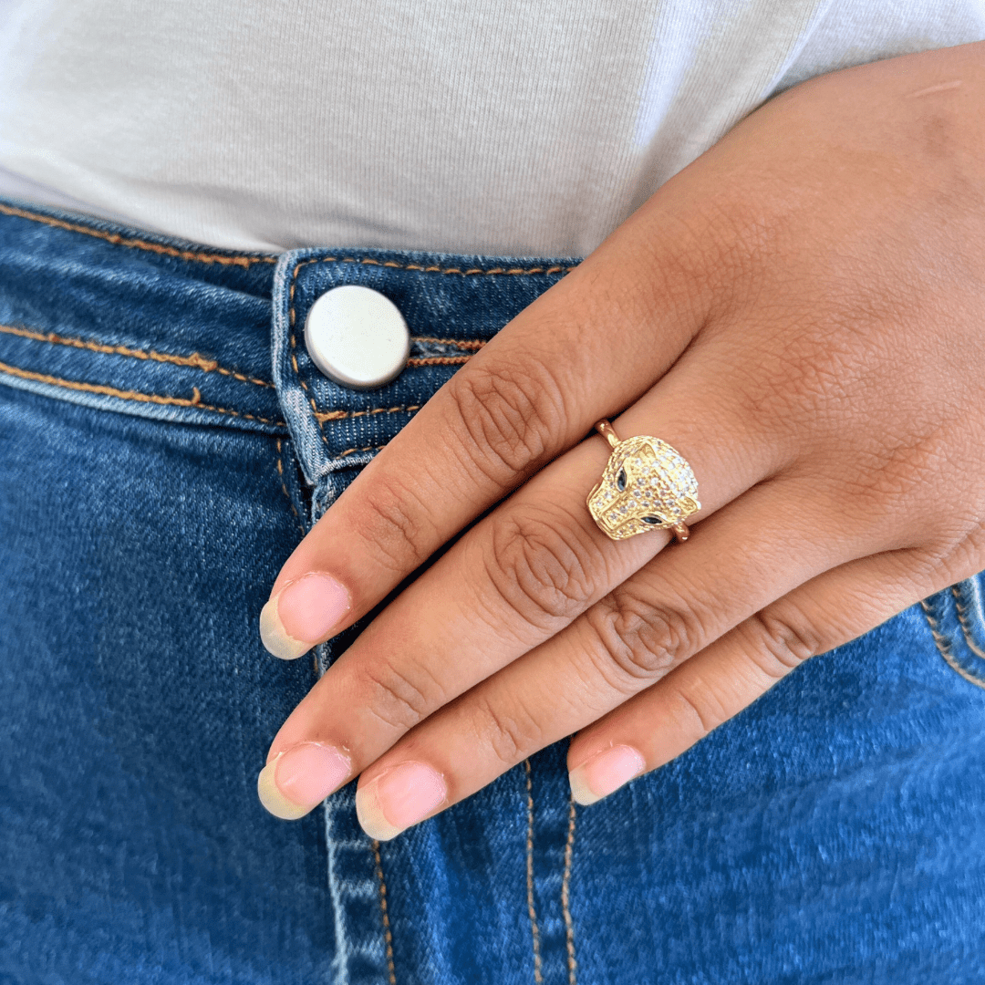 Lynx Gold Ring