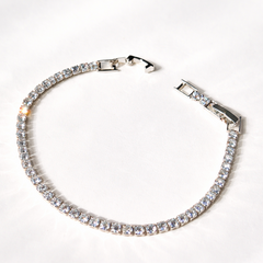 Luxe Micro Diamonds Silver Tennis Bracelet