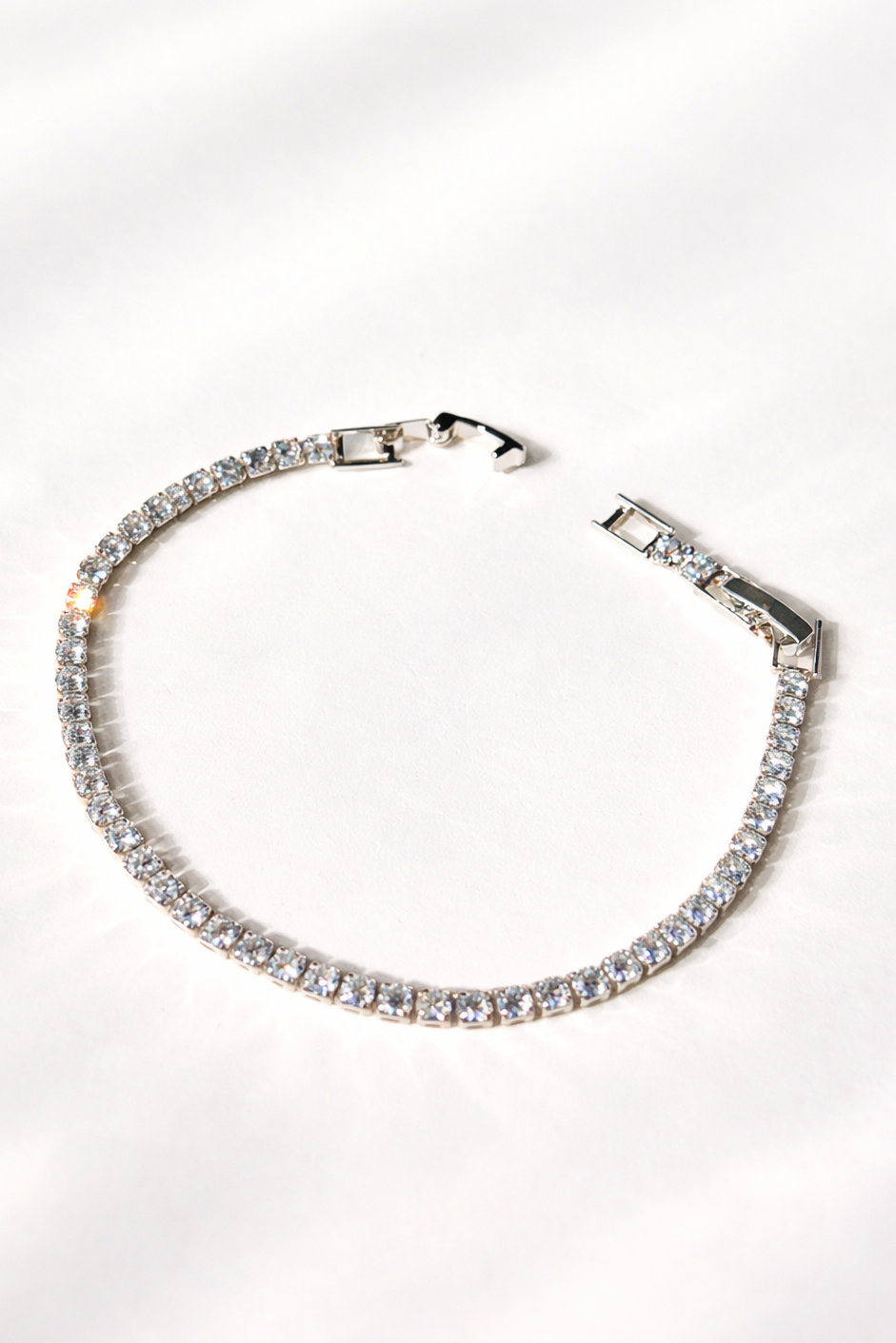 Luxe Micro Diamonds Silver Tennis Bracelet