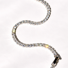 Luxe Micro Diamonds Silver Tennis Bracelet