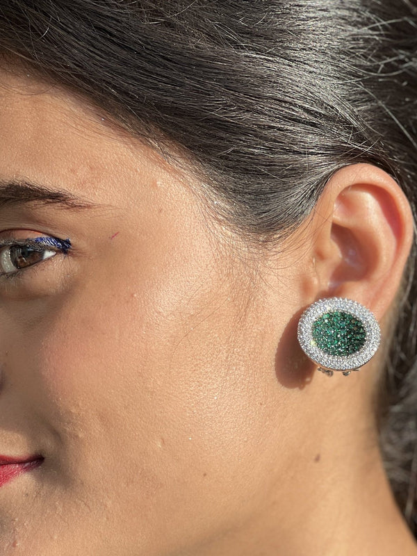 Green Luxe Cocktail Earrings