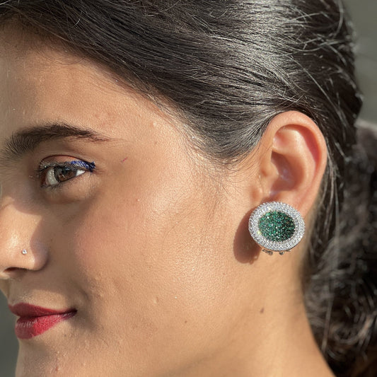 Green Luxe Cocktail Earrings