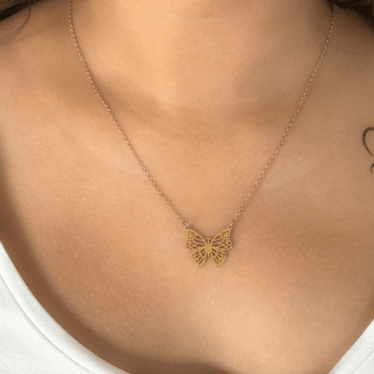Butterfly Gold Necklace