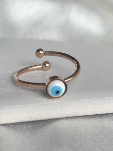Simple Evil Eye Ring
