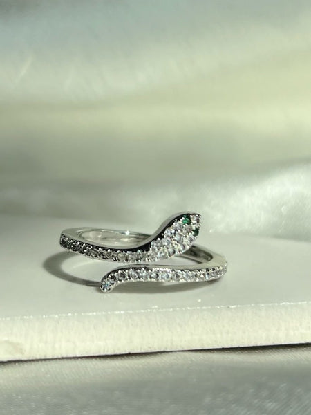 Silver Luxe Serpenti Ring