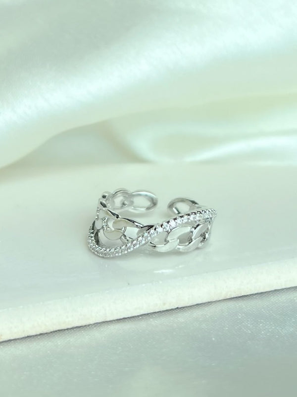 Silver Swirl Ring