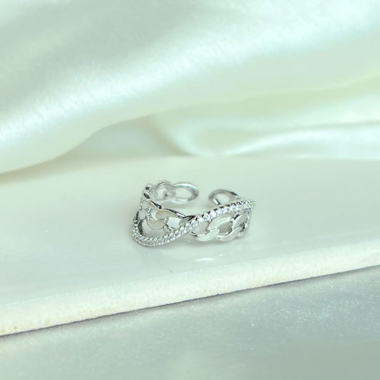 Silver Swirl Ring