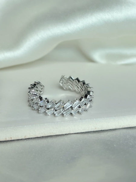 Silver Double Eternity Ring