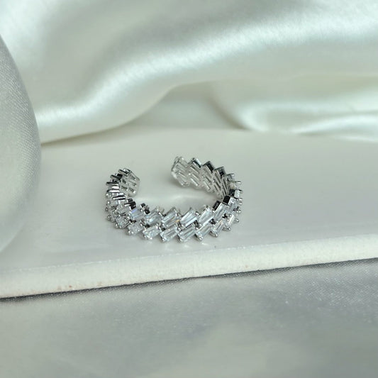 Silver Double Eternity Ring