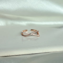 Rose Infinity Ring