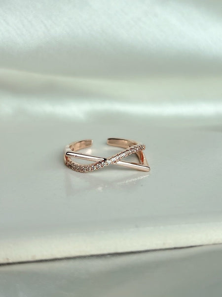 Rose Infinity Ring