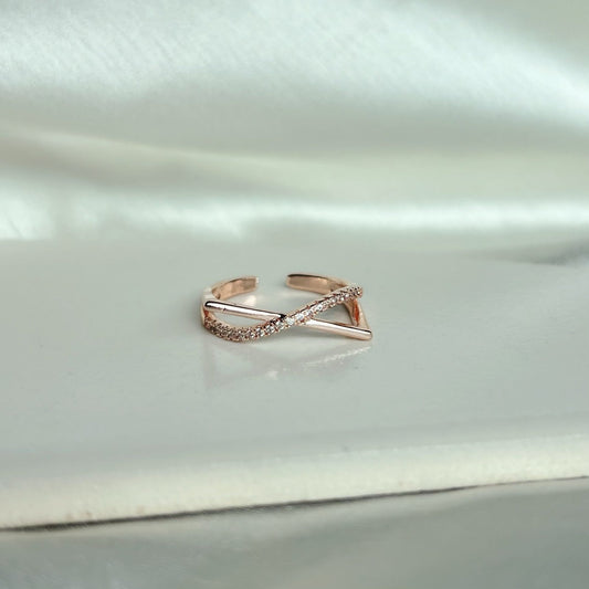 Rose Infinity Ring