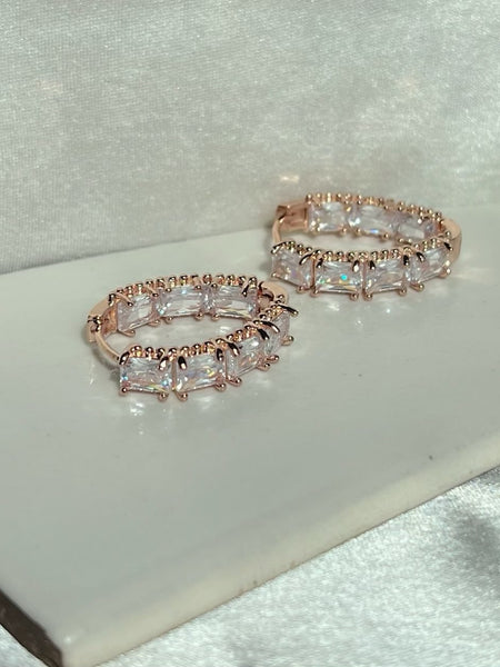 Luxe Rose Droplet Earrings