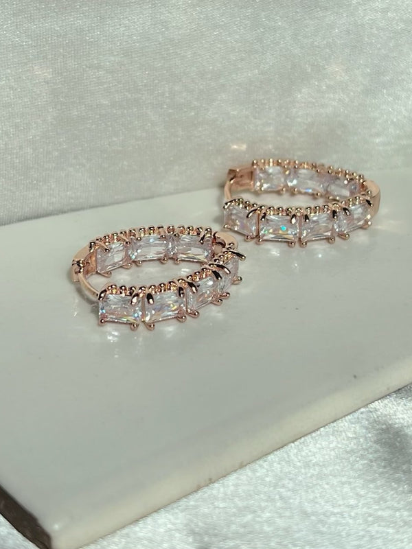 Luxe Rose Droplet Earrings